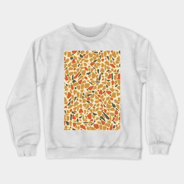 Terrazzo pattern Crewneck Sweatshirt by lents